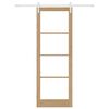 vidaXL Συρόμενη Πόρτα ORKDAL Φυσικό 83 x 232 εκ.