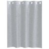 vidaXL Κουρτίνες με κουρτίνες 2 pcs Σκούρο γκρι 140x140εκ Πολυεστέρας