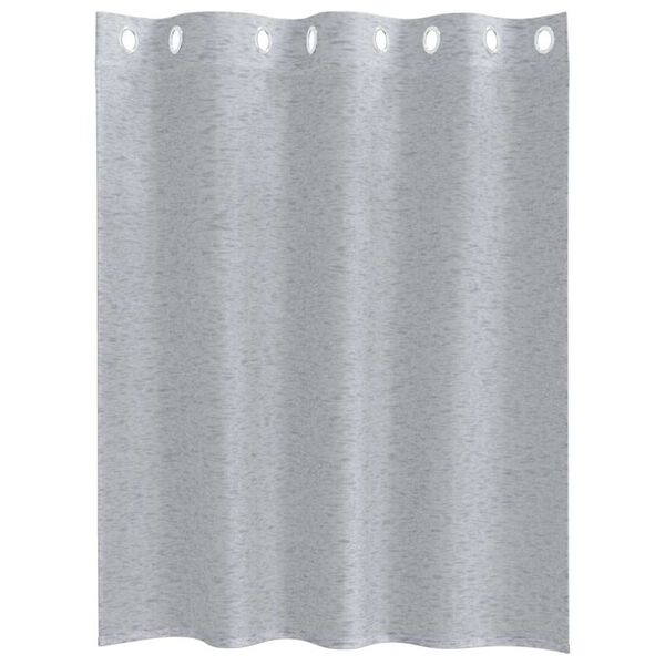 vidaXL Κουρτίνες με κουρτίνες 2 pcs Σκούρο γκρι 140x140εκ Πολυεστέρας