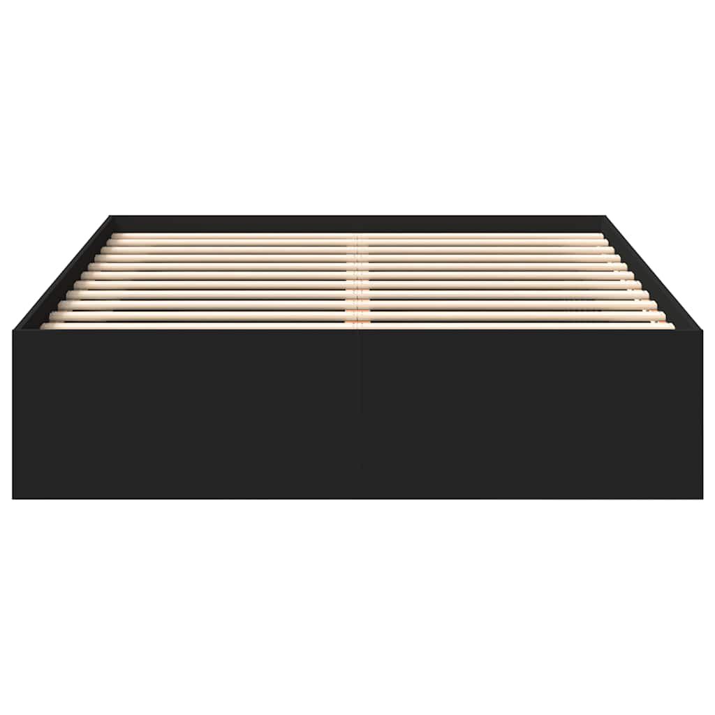 vidaXL Πλαίσιο Κρεβατιού Μαύρο 120 x 200 εκ.