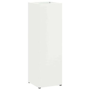 vidaXL Σχέδιο & βάση αποθήκευσης Λευκό 15.5 x 15.5 x 49 εκ Μέταλλο
