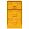 vidaXL Κομοδίνο Μουσταρδί 34,5 x 39 x 62 εκ. από Χάλυβα