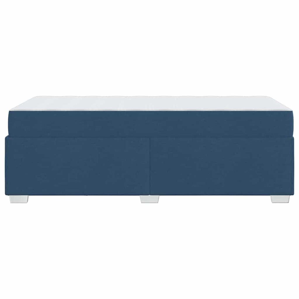 vidaXL Σκελετός Κρεβατιού Μπλε 90 x 190 cm ύφασμα