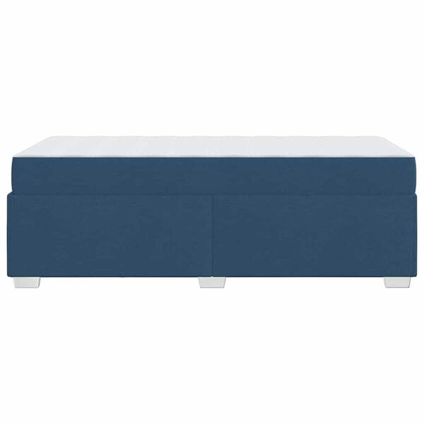 vidaXL Σκελετός Κρεβατιού Μπλε 90 x 190 cm ύφασμα