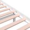 vidaXL Πλαίσιο Κρεβατιού Λευκό 200 x 200 εκ. από Μασίφ Ξύλο