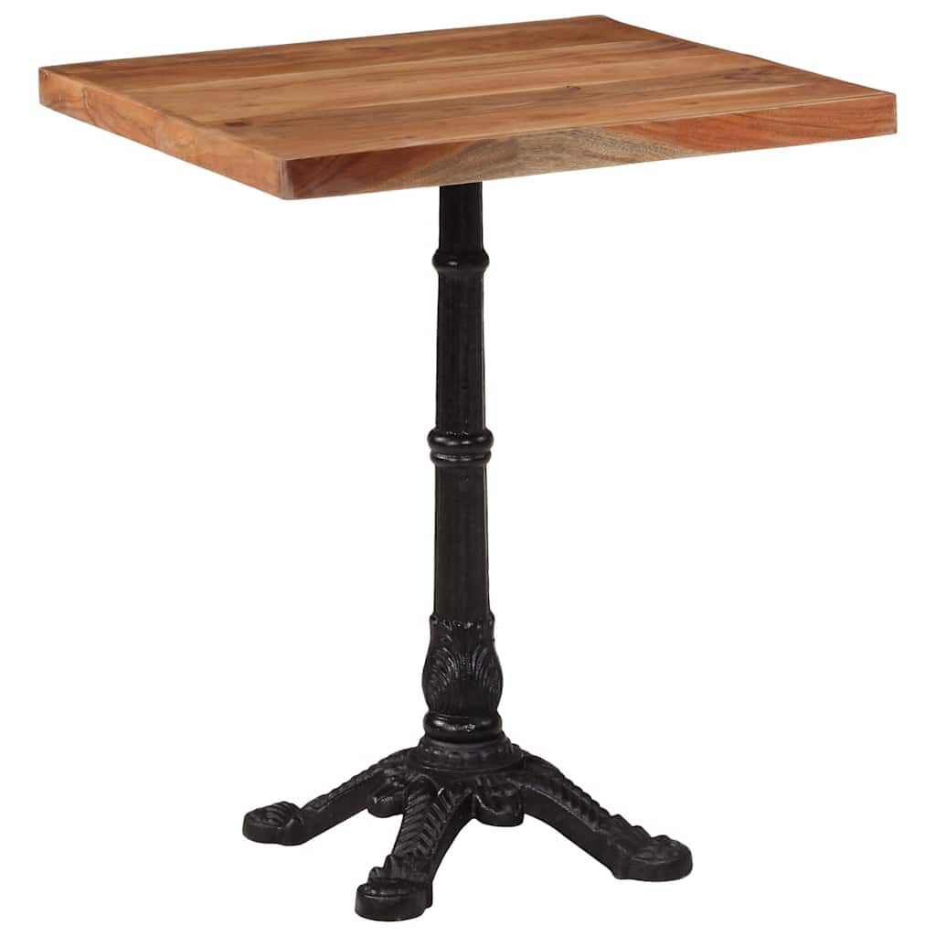 vidaXL Τραπέζι Bistro 60 x 60 x 76 εκ. από Μασίφ Ξύλο Ακακίας