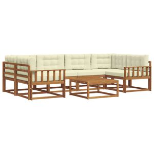 vidaXL &Sigma;&epsilon;&iota;&rho;ά &Kappa;&alpha;&nu;&alpha;&pi;έ &Epsilon;&xi;&omega;&tau;&epsilon;&rho;&iota;&kappa;&omicron;ύ &mu;&epsilon; &mu;&alpha;&xi;&iota;&lambda;ά&rho;&iota; 7 pcs &Phi;&upsilon;&sigma;&iota;&kappa;ό &kappa;&alpha;&iota; &Kappa;&rho;έ&mu;&alpha;