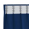 vidaXL Κουρτίνες με κουρτίνες 2 pcs Σκούρο Μπλε Πολυεστέρας