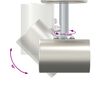 vidaXL Σποτ οροφής Βουρτσισμένο Νίκελ 26.5 x 26 x 11.5 εκ Ατσάλι