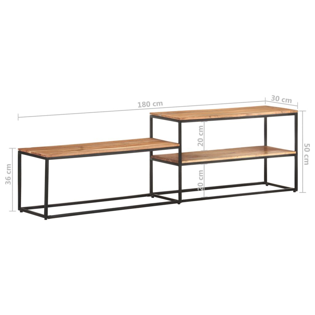 vidaXL Έπιπλο Τηλεόρασης 180 x 30 x 50 εκ. από Μασίφ Ξύλο Ακακίας