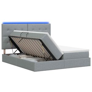 vidaXL LED &Kappa;&rho;&epsilon;&beta;ά&tau;&iota; &alpha;&pi;&omicron;&theta;ή&kappa;&epsilon;&upsilon;&sigma;&eta;&sigmaf; &mu;&epsilon; &sigma;&tau;&rho;ώ&mu;&alpha; &Alpha;&nu;&omicron;&iota;&chi;&tau;ό &gamma;&kappa;&rho;&iota; 180 x 200 cm