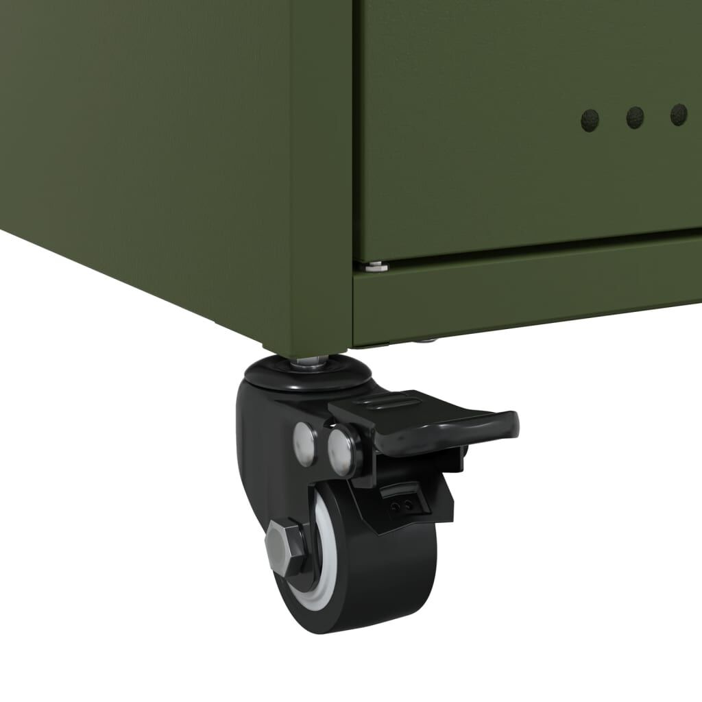 vidaXL Έπιπλο Τηλεόρασης Πράσινο Λαδί 68x39x43,5 εκ. από Ατσάλι