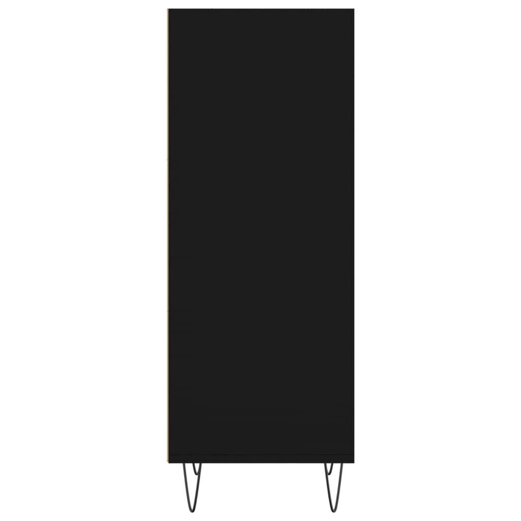 vidaXL Ντουλάπι Μαύρο 34,5x32,5x90 εκ. Επεξεργασμένο Ξύλο