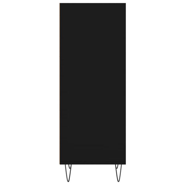 vidaXL Ντουλάπι Μαύρο 34,5x32,5x90 εκ. Επεξεργασμένο Ξύλο