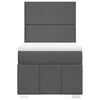 vidaXL Κρεβάτι Boxspring με Στρώμα Σκούρο Γκρι 100x200 εκ. Υφασμάτινο