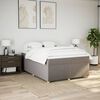 vidaXL &Kappa;&rho;&epsilon;&beta;ά&tau;&iota; Boxspring &mu;&epsilon; &Sigma;&tau;&rho;ώ&mu;&alpha; Taupe 160x200 &epsilon;&kappa;. &Upsilon;&phi;&alpha;&sigma;&mu;ά&tau;&iota;&nu;&omicron;