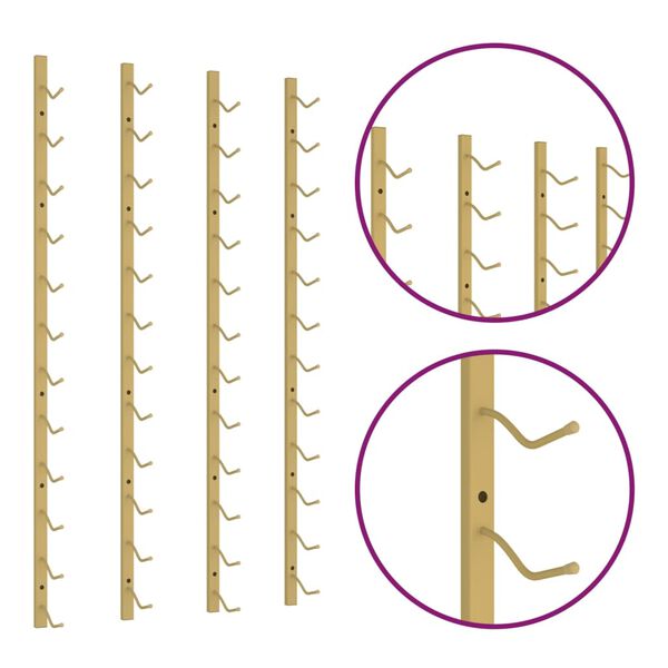 vidaXL &Rho;&alpha;&phi;&iota;έ&rho;&epsilon;&sigmaf; &Kappa;&rho;&alpha;&sigma;&iota;ώ&nu; &Tau;&omicron;ί&chi;&omicron;&upsilon; &gamma;&iota;&alpha; 12 &Phi;&iota;ά&lambda;&epsilon;&sigmaf; 2 &tau;&epsilon;&mu;. &Chi;&rho;&upsilon;&sigma;έ&sigmaf; &Sigma;&iota;&delta;&epsilon;&rho;έ&nu;&iota;&epsilon;&sigmaf;