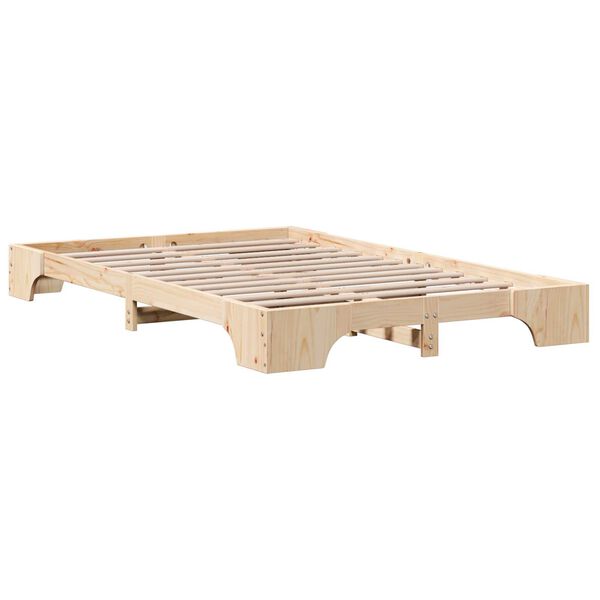 vidaXL Κρεβάτι 120x200 cm από Μασίφ Ξύλο Πεύκου