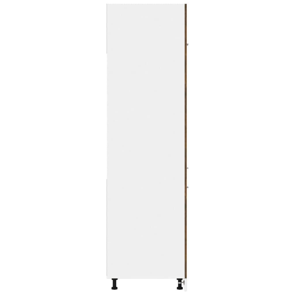vidaXL Ντουλάπι Ψυγείου Lyon Καπνιστή Δρυς 60x57x207 εκ. Επεξεργ. Ξύλο