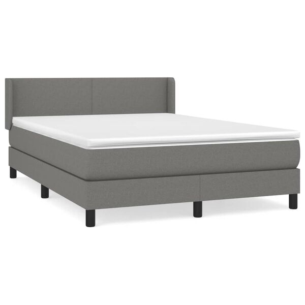 vidaXL &Kappa;&rho;&epsilon;&beta;ά&tau;&iota; Boxspring &mu;&epsilon; &Sigma;&tau;&rho;ώ&mu;&alpha; &Sigma;&kappa;&omicron;ύ&rho;&omicron; &Gamma;&kappa;&rho;&iota; 140x200 &epsilon;&kappa; &Upsilon;&phi;&alpha;&sigma;&mu;ά&tau;&iota;&nu;&omicron;