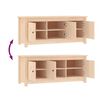 vidaXL Παπουτσοθήκη 110 x 38 x 45,5 εκ. από Μασίφ Ξύλο Πεύκου