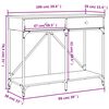 vidaXL Τραπέζι Κονσόλα Γκρι Sonoma 100x39x78,5 εκ. Επεξεργασμένο Ξύλο