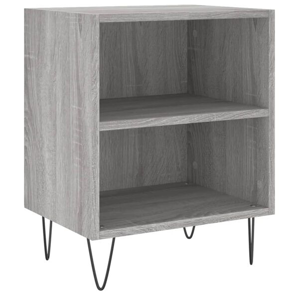 vidaXL Κομοδίνα 2 τεμ. Sonoma Γκρι 40x30x50 εκ. από Επεξεργασμένο Ξύλο
