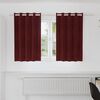 vidaXL Κουρτίνες με κουρτίνες 2 pcs Μπορντό 140 x 140 cm Βελούδο
