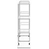 vidaXL Βάση Λουλουδιών με Ρόδες 94,5 x 24,5 x 91,5 εκ. Λευκή Σιδερένια