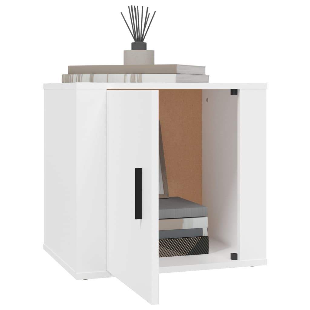 vidaXL Κομοδίνα 2 τεμ. Λευκά 50x39x47 εκ.