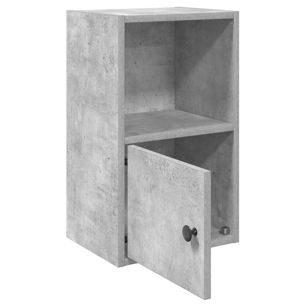 vidaXL Βιβλιοθήκη Γκρι Σκυροδέματος 31x24x52 εκ. Επεξεργ. Ξύλο