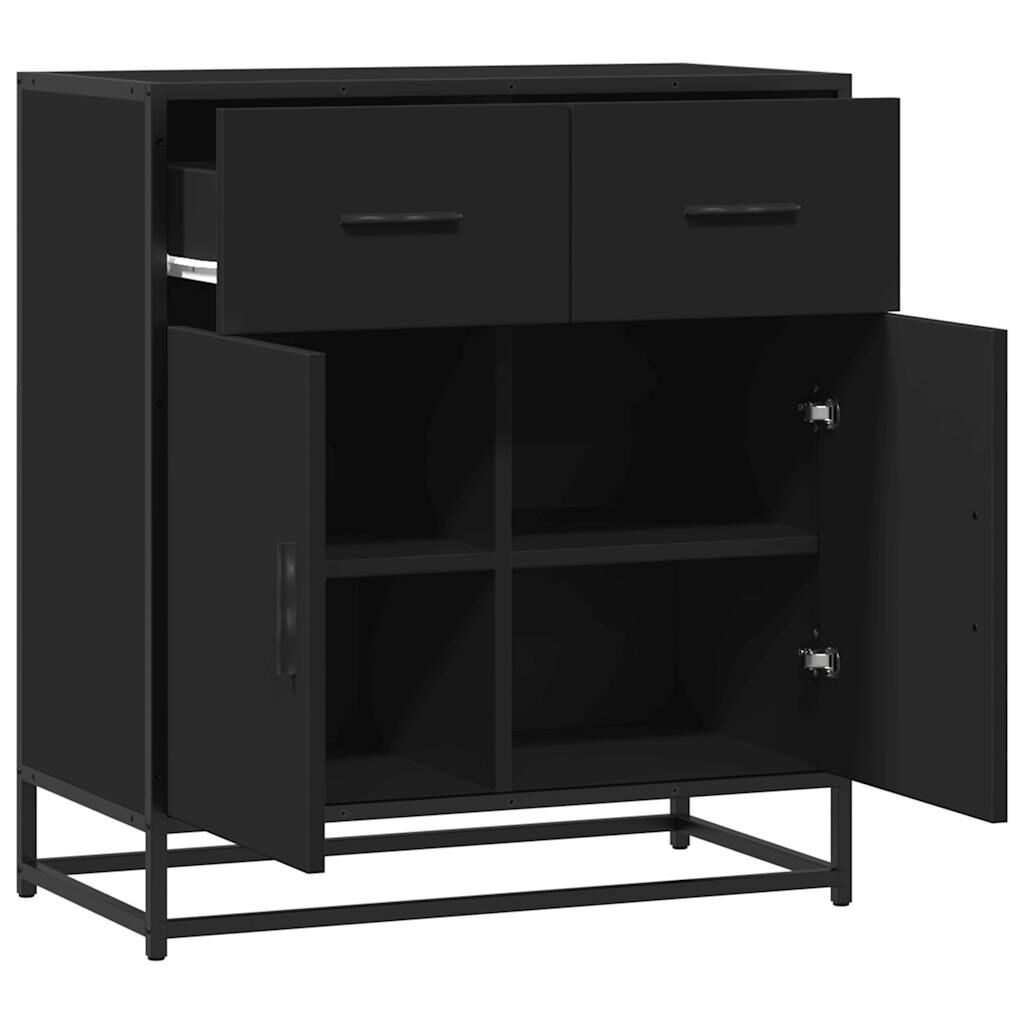 vidaXL Συρταριέρα Μαύρο 68x35x76 cm Κατασκευασμένο ξύλο