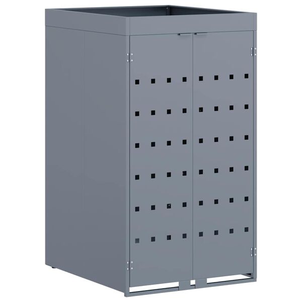 vidaXL Αποθήκευση Κάδου Ρόδας με Στέγη Πλανοστρόφιγγας για Μοναδικό Κάδο 240L