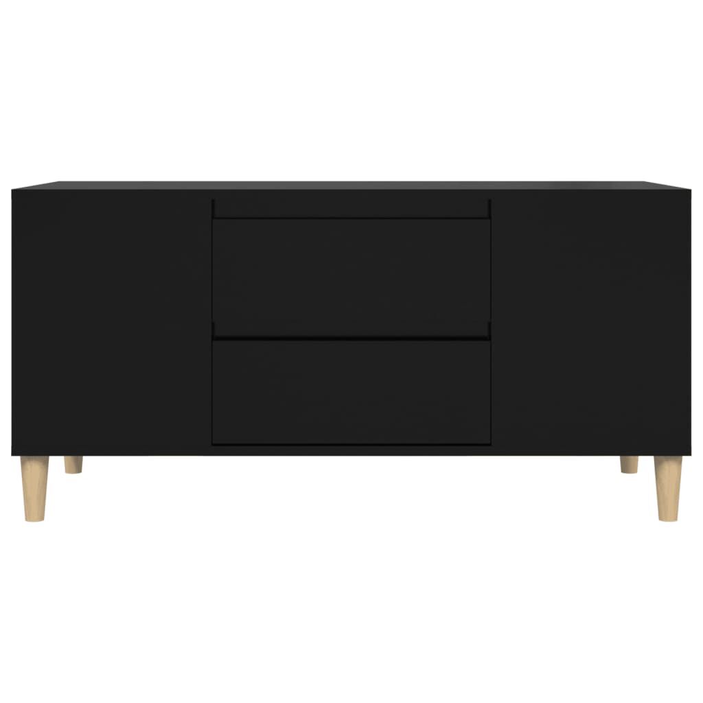 vidaXL Έπιπλο Τηλεόρασης Μαύρο 102x44,5x50 εκ. Επεξεργασμένο Ξύλο