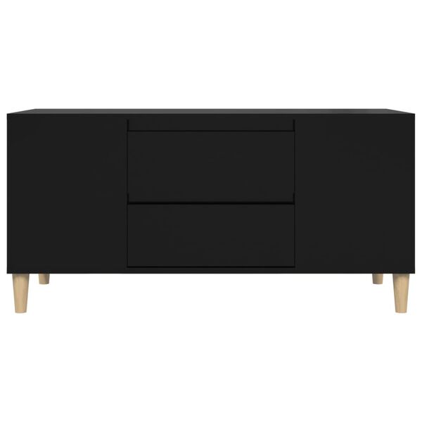 vidaXL Έπιπλο Τηλεόρασης Μαύρο 102x44,5x50 εκ. Επεξεργασμένο Ξύλο