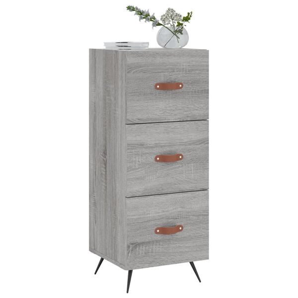 vidaXL Ντουλάπι Γκρι Sonoma 34,5x34x90 εκ. από Επεξεργασμένο Ξύλο