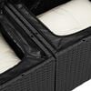 vidaXL Σετ Καναπέ Κήπου 6 pcs Μαύρο και κρεμ 264 x 154 x 85 εκ.