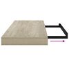 vidaXL &Rho;ά&phi;&iota; &Tau;&omicron;ί&chi;&omicron;&upsilon; &Chi;&rho;ώ&mu;&alpha; &Delta;&rho;&upsilon;ό&sigmaf; 60x23,5x3,8 &epsilon;&kappa;. MDF
