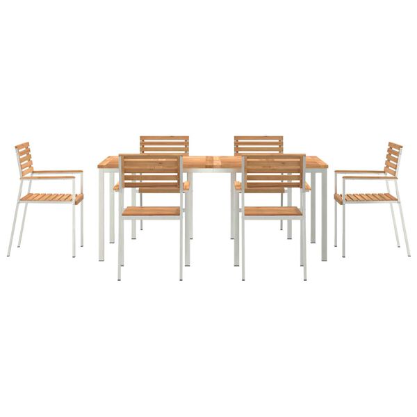 vidaXL Σετ Τραπεζαρίας Κήπου 7 pcs