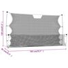 vidaXL Δίχτυ Ποδοσφαίρου Μαύρο & Κίτρινο 183x85x120 εκ. από Πολυεστέρα