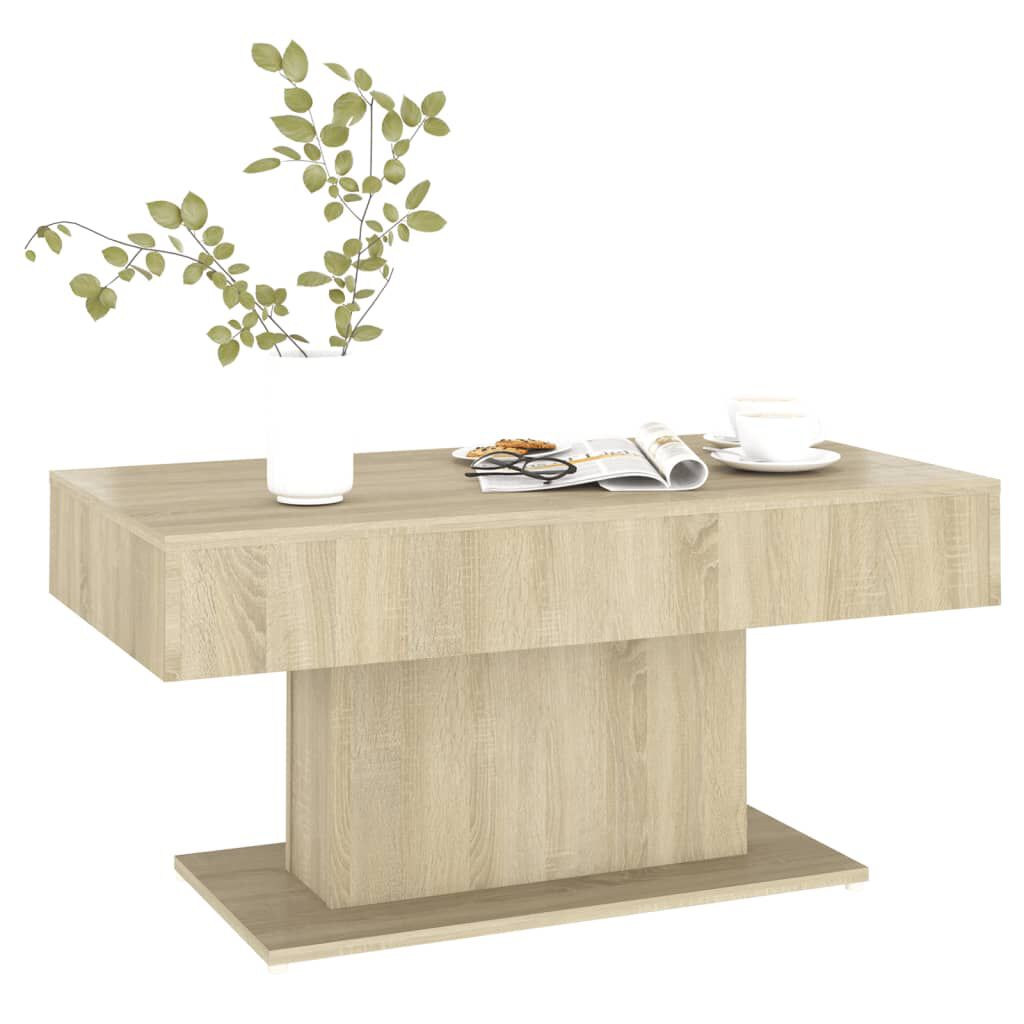 vidaXL Τραπεζάκι Σαλονιού Sonoma Δρυς 96x50x45 εκ. από Επεξεργ. Ξύλο