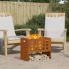 vidaXL Φωτιά Καφέ 50 x 30 x 40 εκ. Ατσάλι σκληρυθέν στον αέρα