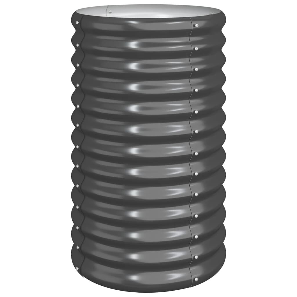 vidaXL Ζαρντινιέρα Ανθρακί 40x40x68 εκ Ατσάλι με Ηλεκτρ. Βαφή Πούδρας