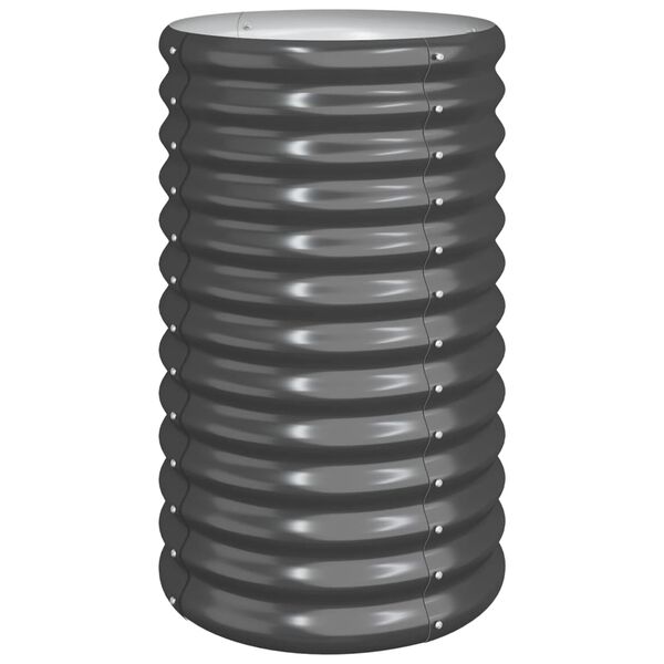 vidaXL Ζαρντινιέρα Ανθρακί 40x40x68 εκ Ατσάλι με Ηλεκτρ. Βαφή Πούδρας