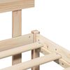 vidaXL Σκελετός Κρεβατιού Καφέ 200 x 200 cm Μασίφ ξύλο πεύκου