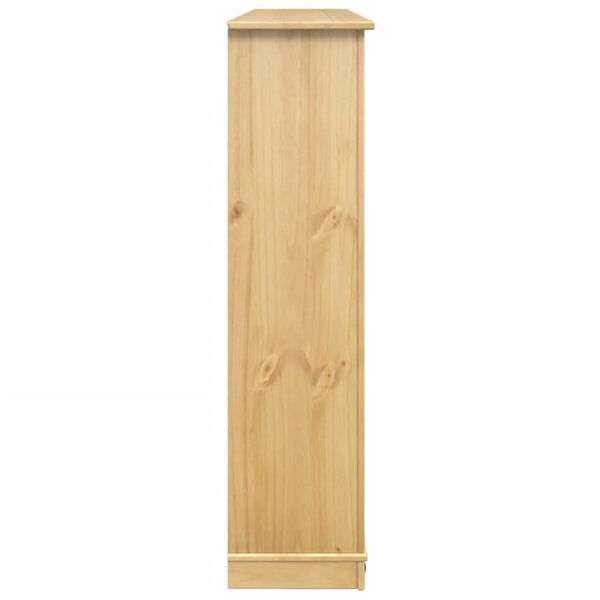 vidaXL Παπουτσοθήκη Corona 99x32x124,5 εκ. από Μασίφ Ξύλο Πεύκου