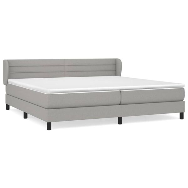 vidaXL &Kappa;&rho;&epsilon;&beta;ά&tau;&iota; Boxspring &mu;&epsilon; &Sigma;&tau;&rho;ώ&mu;&alpha; &Alpha;&nu;&omicron;&iota;&chi;&tau;ό &Gamma;&kappa;&rho;&iota; 200x200 &epsilon;&kappa;. &Upsilon;&phi;&alpha;&sigma;&mu;ά&tau;&iota;&nu;&omicron;