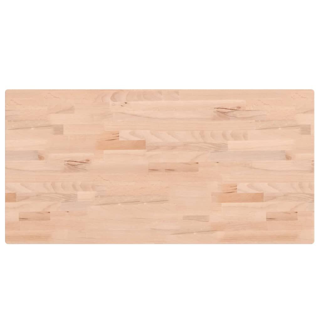 vidaXL Επιφάνεια Τραπεζιού Ορθογώνια 100x50x2,5 εκ. Μασίφ Ξύλο Οξιάς