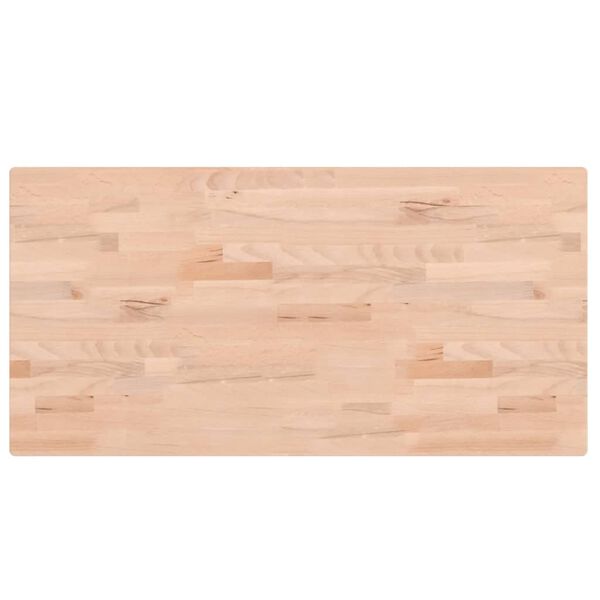 vidaXL Επιφάνεια Τραπεζιού Ορθογώνια 100x50x2,5 εκ. Μασίφ Ξύλο Οξιάς