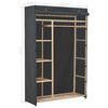 vidaXL Ντουλάπα Γκρι 110 x 40 x 170 εκ. Υφασμάτινη